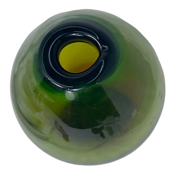 Murano Sommerso Vintage Green and Amber Glass Vase by Flavio Poli Seguso 1665-66 - Picture 7 of 10